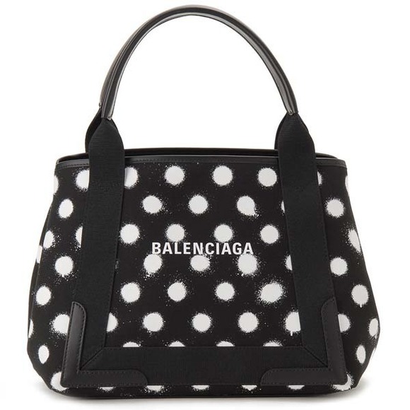 Balenciaga Blue Cabas S Canvas Tote Bag - Picture 1 of 6